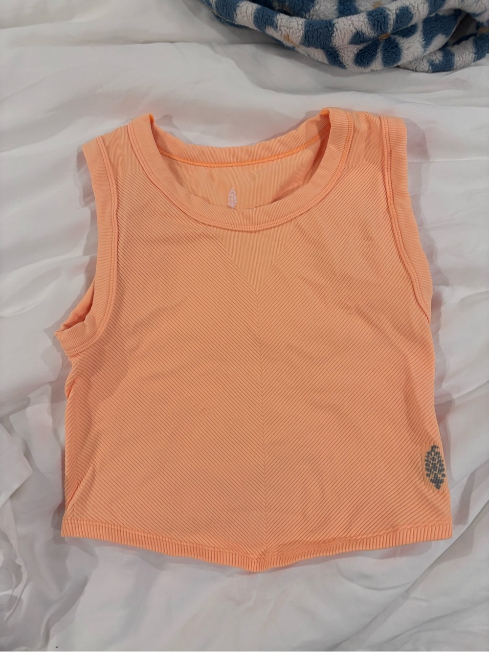 FP Movement by Free People Peach Ribbed Tank Top